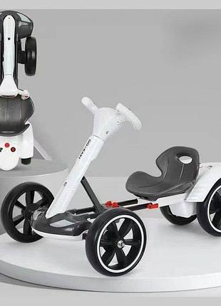Детский электрокар go kart f1 white