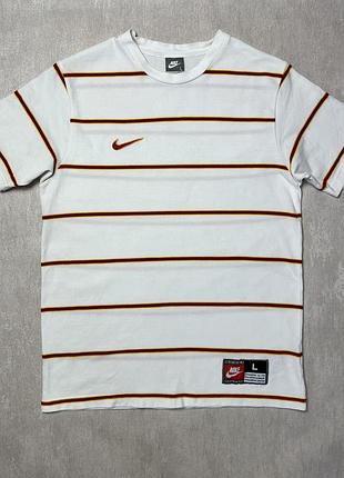 Вінтажна футболка-джерсі nike team men's striped jersey / t-shirt код 267751-101