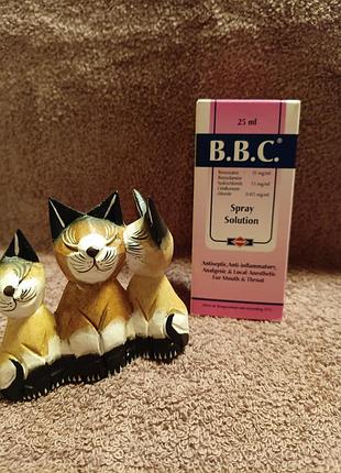 Спрей для горла b.b.c. spray solution 25 мл