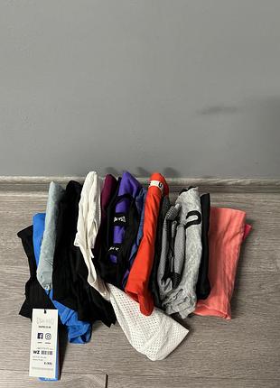 Жіночий спортивний пакет лот одягу майки nike adidas reebok