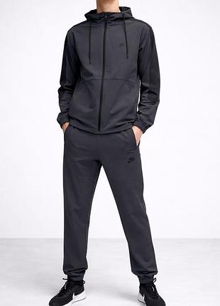 Чоловічий спортивний костюм nike графіт весна/осінь | дайвінг | костюм найк з капюшоном