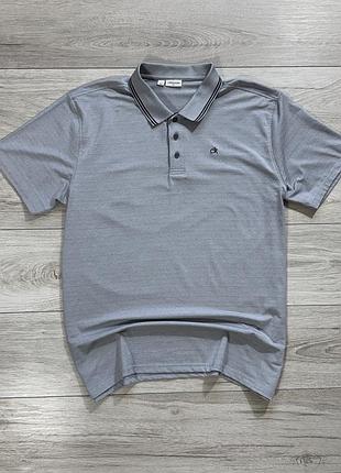 Сіра преміум поло келвін кляйн calvin klein golf tech luxury, xl, оригінал