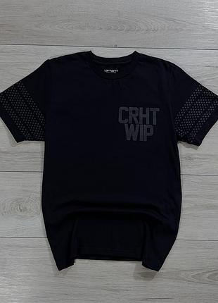 Чорна ексклюзивна футболка кархарт carhartt wip crht stars graphic, s, оригінал