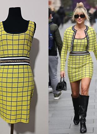 Karen millen яркое трикотажное мини-платье  в стиле y2k / clueless
