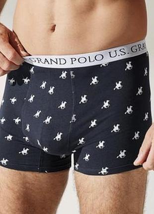 Чоловічі бавовняні труси боксери u.s. grand polo
