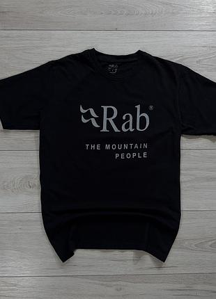 Якісна чорна технологічна футболка раб rab the mountain people, m, оригінал