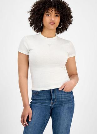 Вязаная футболка guess со стразами