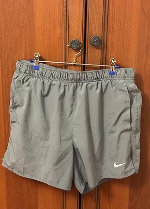 Спортивні шорти чоловічі сірі nike dri-fit l