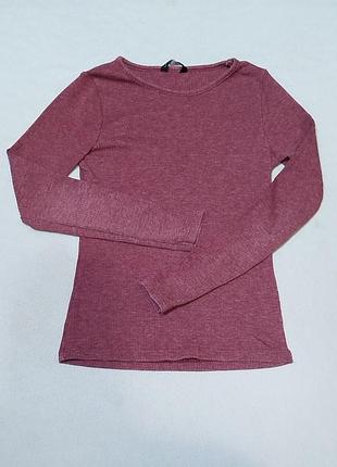 Базовый лонгслив candy couture (george) в рубчик 134-140р 8272 б