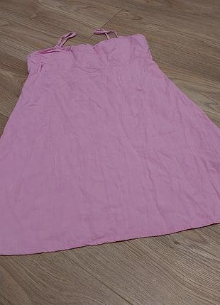 Розовый сарафан primark ( l8)
