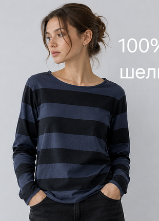 Лонгслив, джемпер massimo dutti с шелком и лиоцеллом , хс-с