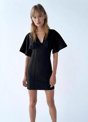 Графітова чорна сукня від zara