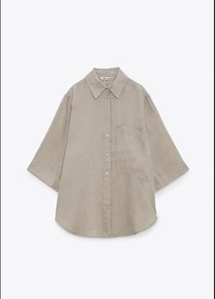 Сорочка льняна zara