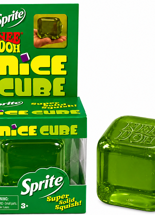 Сквиш eedoh nice cube sprite антистресс кубик льда зеленый 5,5 см
