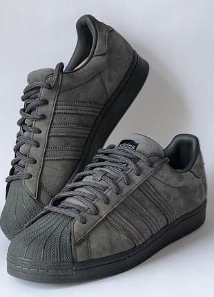 Кроссовки из нубука adidas superstar 43 (27,5 см) оригинал