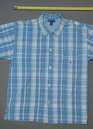 Комір 52 см polo  ralph lauren   класична піжамна сорочка преміум-серії    sleepwear  size l   100% cotton гудзики брендовані