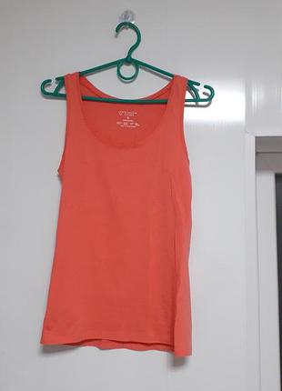 Primark 
36/s/44
женская хлопковая майка ярко кораллового цвета 
идеальное состояние (новое