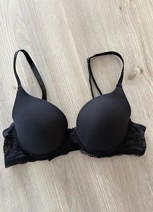 Чорний базовий бюстгальтер з мереживом primark