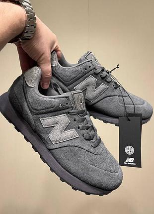 New balance 574 legacy x stone island ghost dark grey