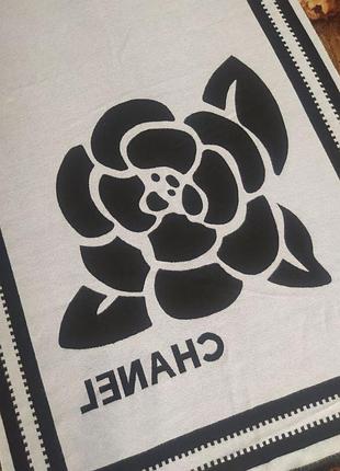 Длинный мягкий палантин шарф chanel  шарф шанель шанель теплый палантин мягкий платок