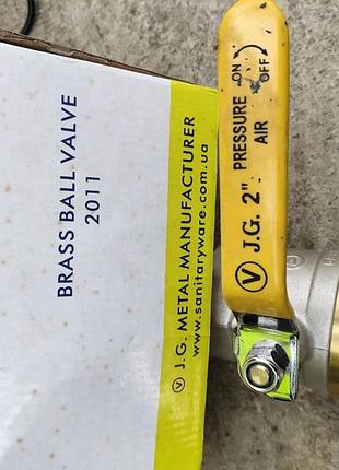 Кран шаровой valve j.g. 2'' внутренняя внутренняя резьба