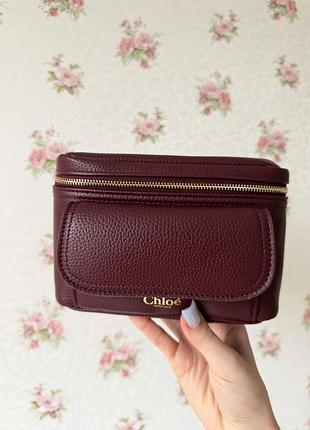 Шкіряна косметичка chloé, повністю нова, оригінал