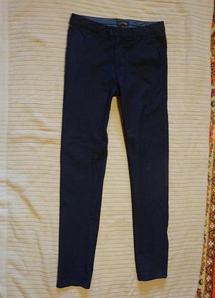 Комфортные фирменные принтовые брюки - чиносы scotch & soda голландия 30/34 р.
