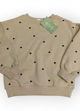 Стильна кофта світшот для дівчинки 110-116 розмір h&m