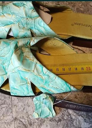 Новые шикарные шлепанцы мюли сабо 39-40 р натуральная кожа
