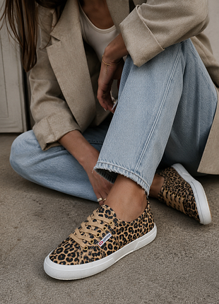 Леопардові кеди superga