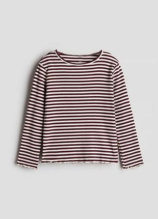Детский лонгслив для девочки h&m 110-116 см разноцветный (25072405c)