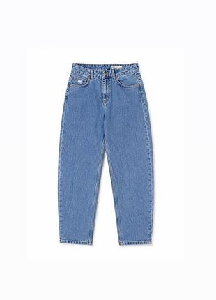 Жіночі прямі джинси asos сині | straight fit | розмір s–m | висока посадка