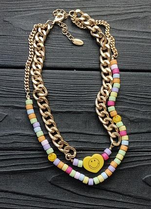 Колье двухрядное smiley® x h&m