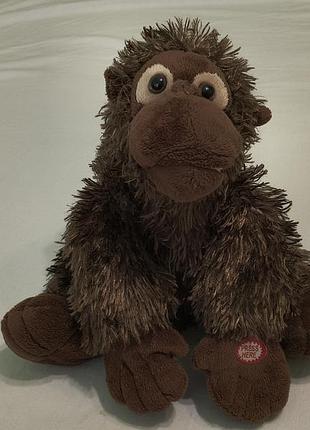 Vintage singing monkey rock n roll - интерактивная музыкальная игрушка - обезьяна выполняет рок-н-ролл - 30 см