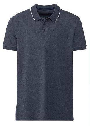 Стильная футболка, поло, 60% хлопок, livergy, германия, р. 4xl, наш 66-70