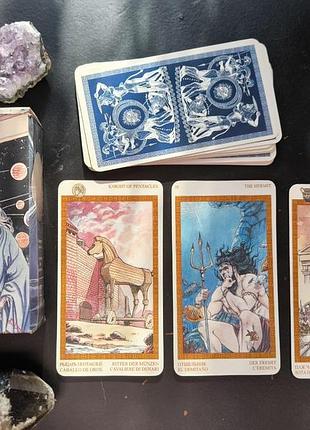 Карти таро міфи олімпу (olympus tarot) — колода-талісман античної мудрості та грецьких богів
(78 карт + інструкція, 6.8х12.2 см)