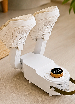 Електрична сушилка для взуття з таймером grand shoe dryer, ультрафіолетова електросушарка 4 режими біла