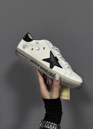 Golden goose | ggdb sstar | white/black inscription prem 💚 (2)
