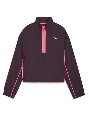 Рита толстовка run for her woven half-zip women