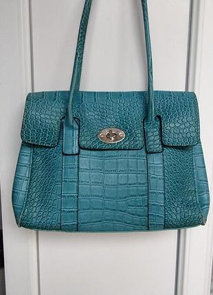 Жіноча сумка шкіряна типу mulberry bayswater.