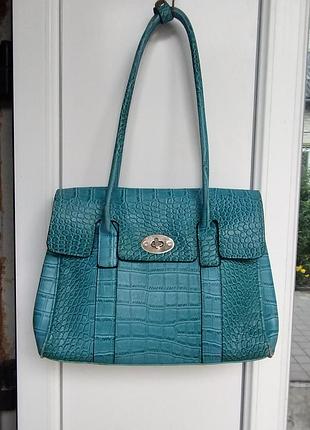 Женская сумка кожаная, типа mulberry bayswater.