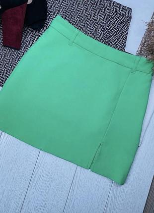Нова літня спідниця primark xs  зелена спідниця коротка спідниця з розрізом