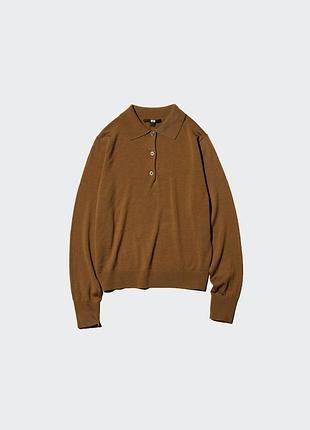 Светр-поло uniqlo  з мериносової вовни