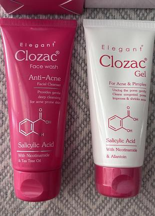 Гель для вмивання і гель для проблемної шкірі clozac