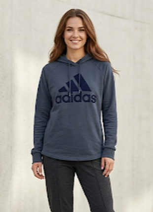Женское удлиненное худи adidas с логотипом (размер s)