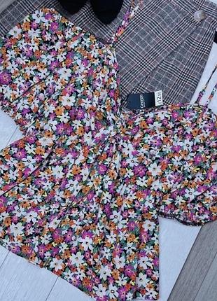 Нова літня блуза george 3xl 4xl блуза великого розміру різнокольорова блуза в квітковий принт