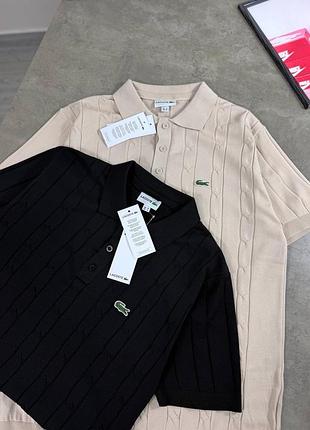 Футболки вʼязані lacoste