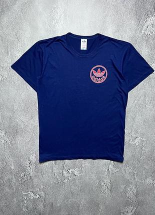 80x vintage винтажная футболка adidas адидас big logo size l размер л