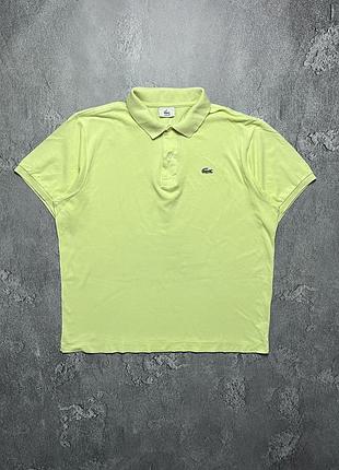 Vintage винтажная футболка поло lacoste лакоста big logo old money олд мани size xl размер хл