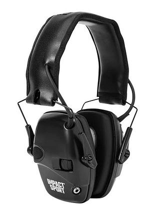 Активні тактичні навушники howard leight impact sport r-02524-ec шумозаглушувальні nrr 22 дб захисні black